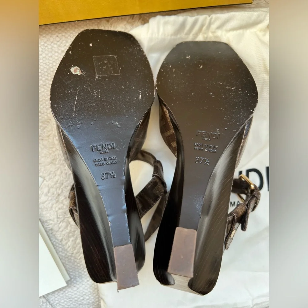 Fendi zucca zeppatessuto